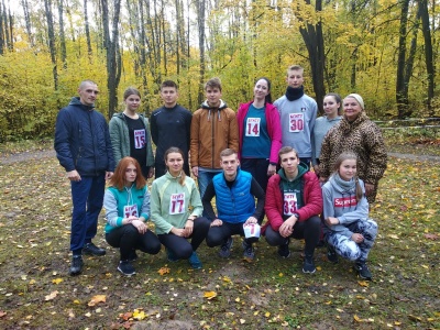 Победа в легкоатлетическом кроссе