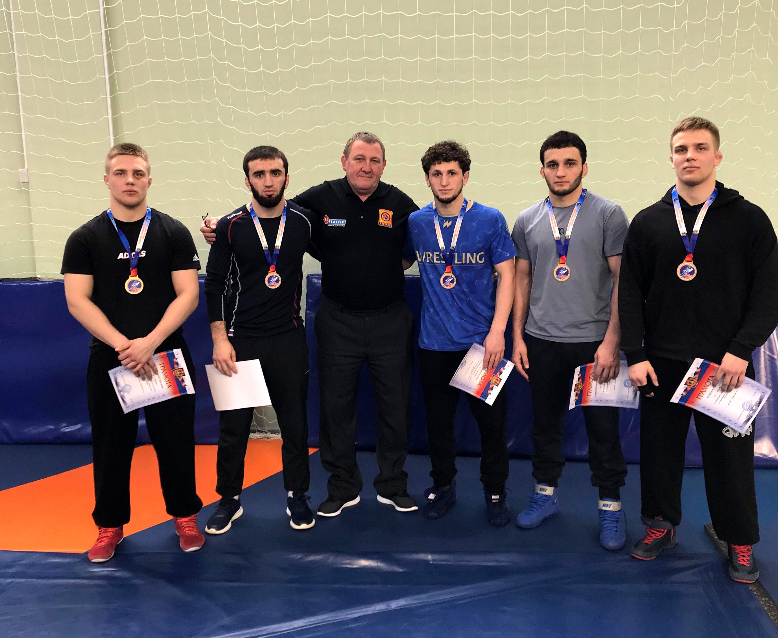 Победа на чемпионате области по вольной борьбе