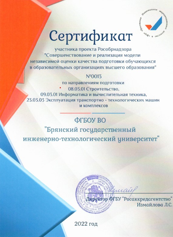 Мероприятия по независимой оценки качества  подготовки обучающихся