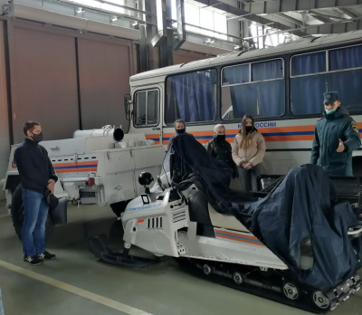 Экскурсия студентов БГИТУ в специализированную пожарно-спасательную часть