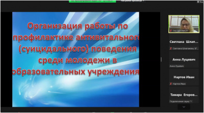 Семинар «Организация работы по профилактике антивитального (суицидального) поведения среди молодежи в образовательных учреждениях»